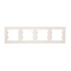 ASFORA Ramka poczwórna pozioma kremowa EPH5800423
