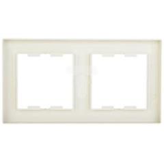 ASFORA Ramka podwójna pionowa kremowa EPH5810223