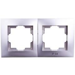 CARLA Ramka podwójna IP44 srebrna 1772-46