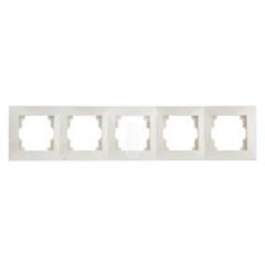 CARLA Ramka pięciokrotna kremowa 1775-01