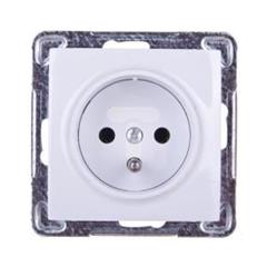 IMPRESJA Gniazdo pojedyncze z/u 16A białe GP-1YZ/m/00