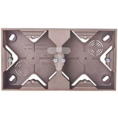 IMPRESJA Puszka natynkowa podwójna złoty metalik PNP-2Y/28