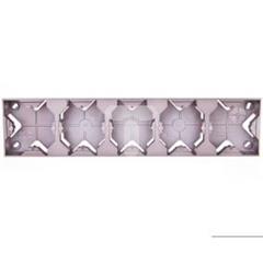 IMPRESJA Puszka natynkowa pięciokrotna tytan PNP-5Y/23