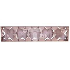 IMPRESJA Puszka natynkowa pięciokrotna złoty metalik PNP-5Y/28