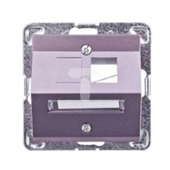 IMPRESJA Obudowa gniazda komputerowego pojedynczego tytan GPK-1YS/p/23