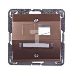 IMPRESJA Obudowa gniazda komputerowego pojedynczego złoty metalik GPK-1YS/p/28