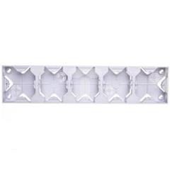 IMPRESJA Puszka natynkowa pięciokrotna srebro PNP-5Y/18