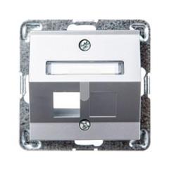 IMPRESJA Obudowa gniazda komputerowego pojedynczego srebrna GPK-1YS/p/18