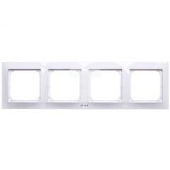 IMPRESJA Ramka poczwórna do łączników IP-44 biała RH-4Y/00