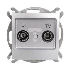 IMPRESJA Gniazdo antenowe RTV zakończeniowe ZAK-10 srebrne GPA-10YPZ/m/18