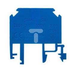 Złączka szynowa gwintowa 2-przewodowa 2,5 mm2 niebieska ZSG1-2.5 12201313