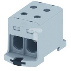 Złączka szynowa gwintowa 2-przewodowa 25-150mm2 AL/CU szara T022150 89736002