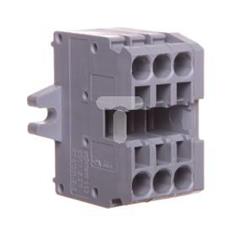 Listwa zaciskowa kompaktowa 2-przewodowa 2,5mm2 3-torowa z mocowaniem śrubowym szara 869-103 