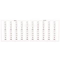 Oznaczniki WSB 20x L1 L2 L3 N PE, biały 249-672 /5szt./