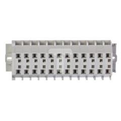 Listwa zaciskowa 12-torowa 2-przewodowa ExeII 4mm2 z uchwytami montażowymi fi 3,2mm jasnoszara 262-142