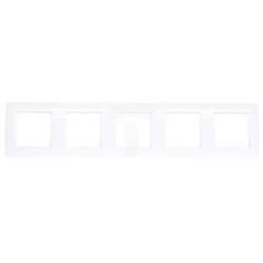 VENA Ramka pięciokrotna biała 510485