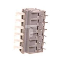 Listwa zaciskowa do płytek drukowanych 6-torowa z przyciskami raster 5-5,08mm szara 255-406 