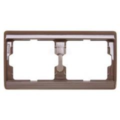 Arsys Ramka podwójna pozioma brązowa 13630001