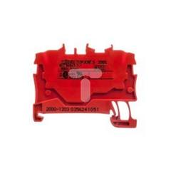 Złączka szynowa 2-przewodowa 1,0mm2 czerwona 2000-1203 TOPJOBS 