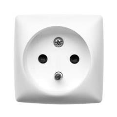 OTEO Gniazdo pojedyncze z/u 16A z przesłonami białe 086127