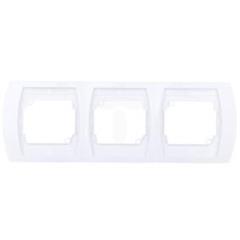 GAZELA Ramka potrójna pozioma biała R-3JH/00