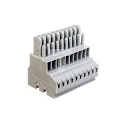 Gniazdo X-COM 2-przewodowe 10-biegunowe szare 769-130