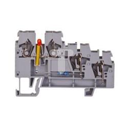 Złączka szynowa 3-przewodowa z LED 2,5mm2 do elementów wykonawczych typu PNP szara 270-572/281-434