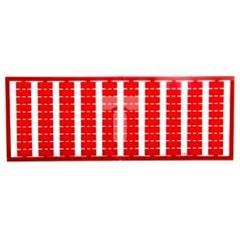 Ramka z oznacznikami bez nadruku czerwona 209-501/000-005 /5szt./