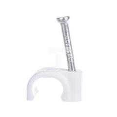 Uchwyt płaski do przewodów z gwoździem FLOP-8/6 27.86 /100szt./