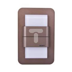 Oprawa LED 1,6W DUO SALSA M (mosiądz mat) / WW (ciepły biały) Aluminium + lakier IP56 MH-SDU-M-H-1-PL-00-01