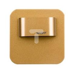 Oprawa LED 0,4W SALSA MINI STICK SHORT M (mosiądz mat) / WW (c. biały) Aluminium + lakier IP56 MS-SMI-M-H-1-PL-00-01