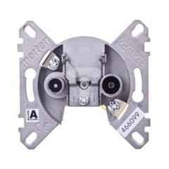 Merten System M Gniazdo antenowe podwójne końcowe R/TV+SAT mechanizm MTN466099