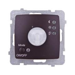 KARO Elektroniczny czujnik ruchu bez ramki czekoladowy metalik ŁP-16S/m/40