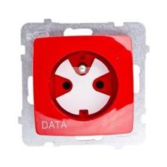 KARO Gniazdo pojedyncze z/u 16A DATA z kluczem białym GP-1SZK/m/00