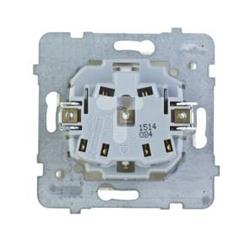 KARO Gniazdo pojedyncze b/u 16A z przesłonami torów prądowych ecru perłowy GP-1SP/m/42