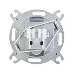 KARO Gniazdo antenowe RTV przelotowe ZAP-10-dB srebrny perłowy GPA-10SP/m/43