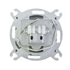 KARO Gniazdo antenowe RTV przelotowe ZAP-14-dB czekoladowy metalik GPA-14SP/m/40