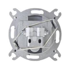 KARO Gniazdo antenowe RTV przelotowe ZAP-16-dB czekoladowy metalik GPA-16SP/m/40