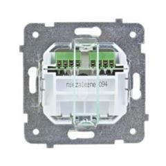 KARO Gniazdo telefoniczne podwójne niezależne ecru perłowy GPT-2SN/m/42