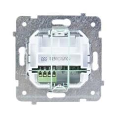 KARO Gniazdo telefoniczne podwójne równoległe białe GPT-2SR/m/00