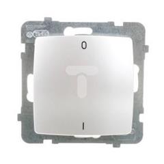 KARO Łącznik dwubiegunowy srebrny perłowy ŁP-11S/m/43