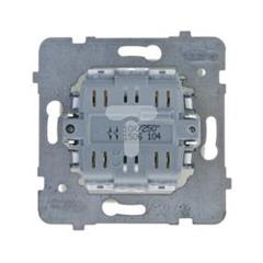 KARO Łącznik dwubiegunowy z podświetleniem niebieskim ecru perłowy ŁP-11SS/m/42