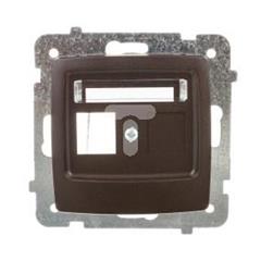 KARO Obudowa gniazda komputerowego pojedynczego czekoladowy metalik GPK-1S/p/40