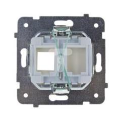 KARO Obudowa gniazda komputerowego pojedynczego ecru perłowy GPK-1S/p/42