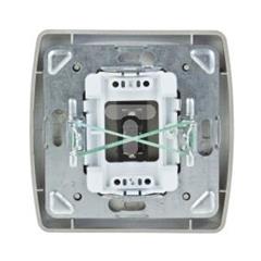 TON Gniazdo głośnikowe pojedyncze satyna + złoto GG-1C/16/20