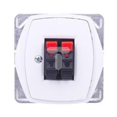 TON Gniazdo głośnikowe podwójne bez ramki biały GG-2C/m/00