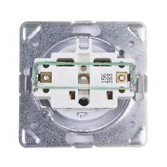 TON Gniazdo pojedyncze z przesłonami torów prądowych bez ramki biały GP-1CP/m/00