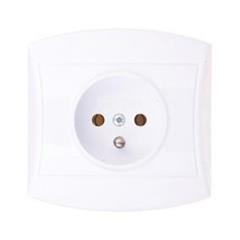 TOP Gniazdo pojedyncze z/u 16A białe GP-1TZ/00