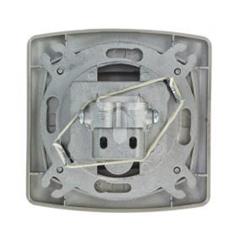 TON Gniazdo RTV przelotowe ZAP 14 satyna + złoto GPA-14CP/16/20