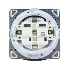 TON Gniazdo bryzgoszczelne z uziemieniem schuko IP-44 z przesłonami torów prądowych bez ramki biały GPH-1CSP/m/00/d